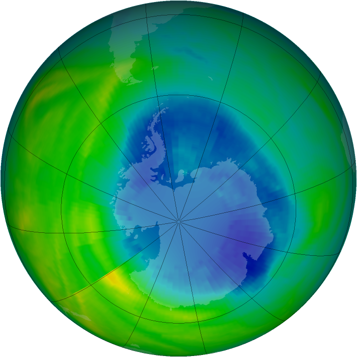 Ozone Map 1986-09-08